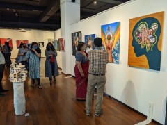 pathways school noida students hosted an art exhibition titled -