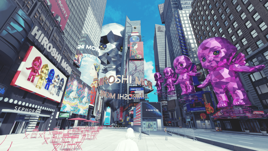 Psychic VR Lab, Animoca Brands KK, UCOLLEX, and MADWORLD Four companies jointly held an urban-linked XR NFT art exhibition at NFT NYC Plans to develop a business of NFTing XR layers overlaid on top of real space in the future
