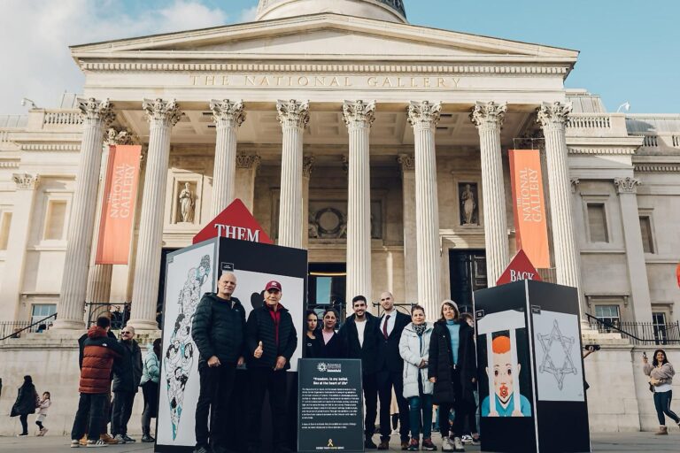 Iconic London locations host Israeli art exhibition commemorating 7th October terror